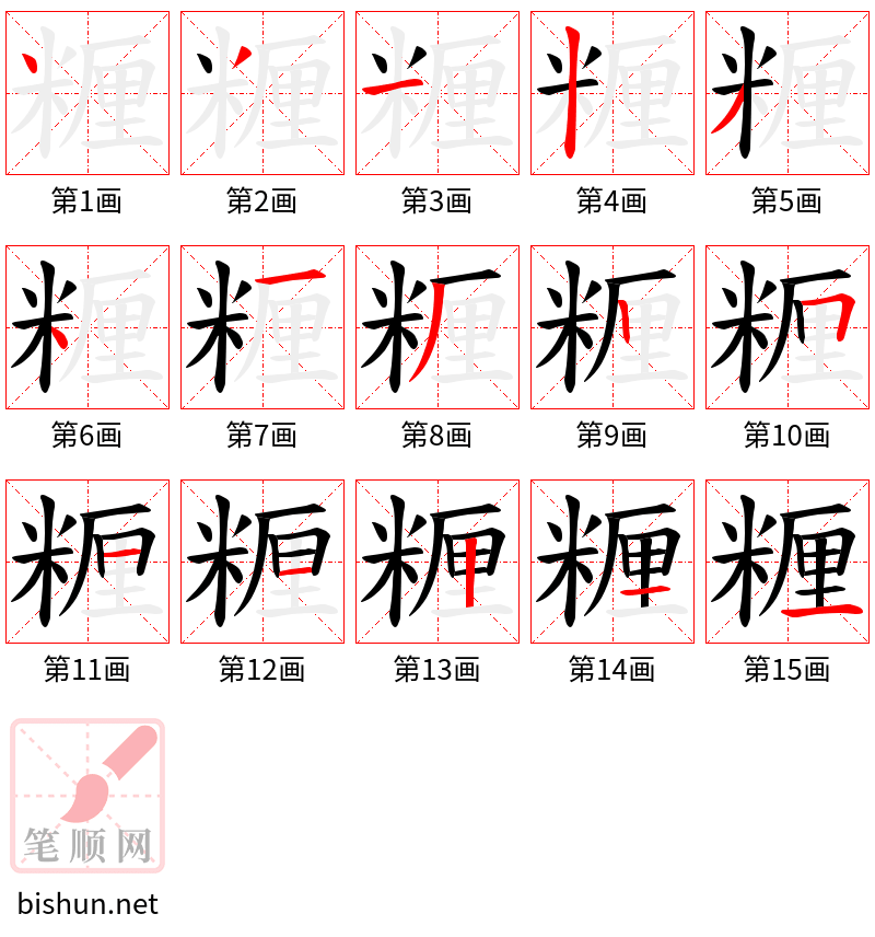 糎 笔顺规范