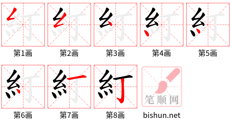 糽 笔顺规范