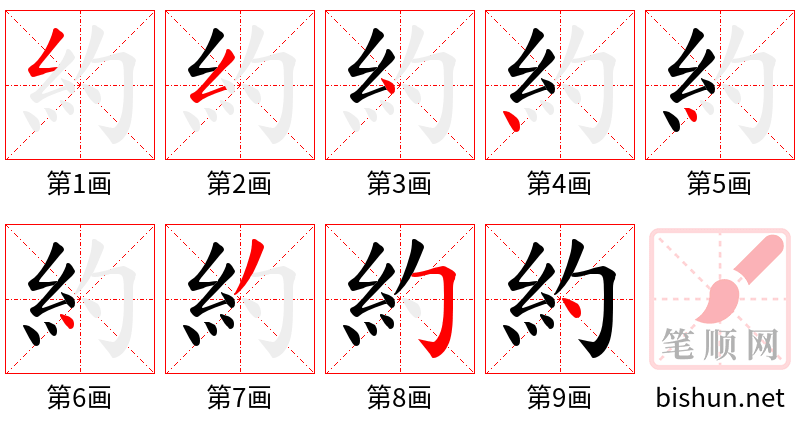 約 笔顺规范