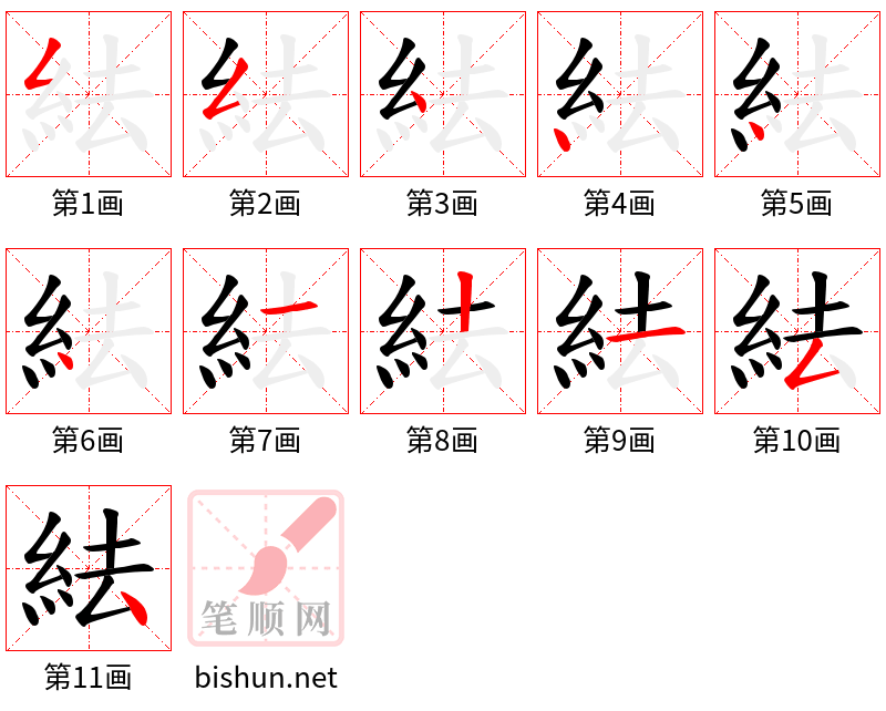 紶 笔顺规范