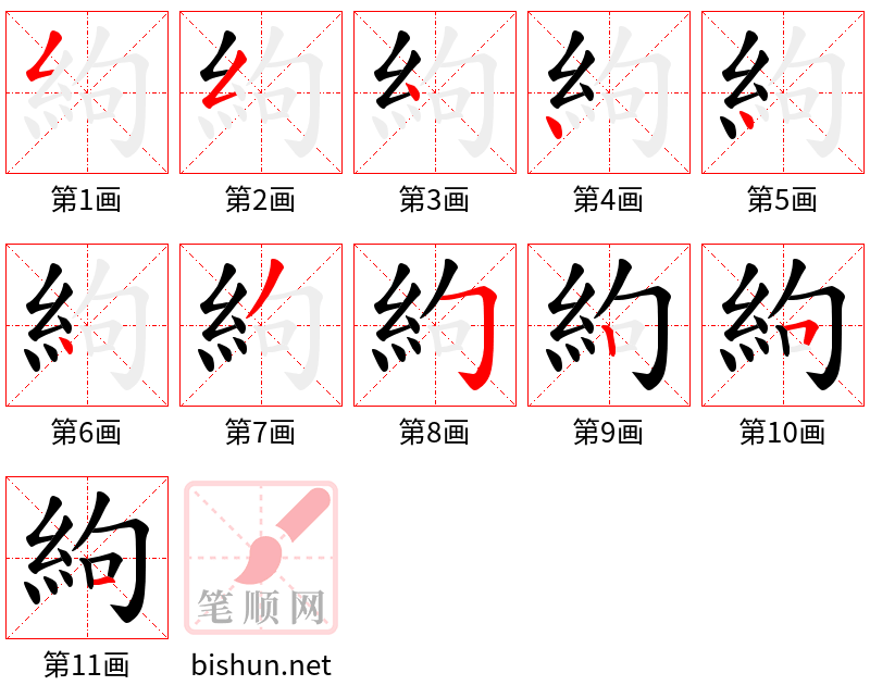 絇 笔顺规范