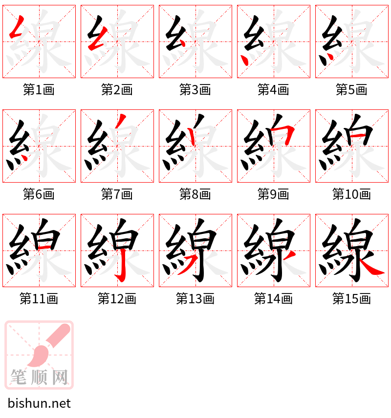 線 笔顺规范