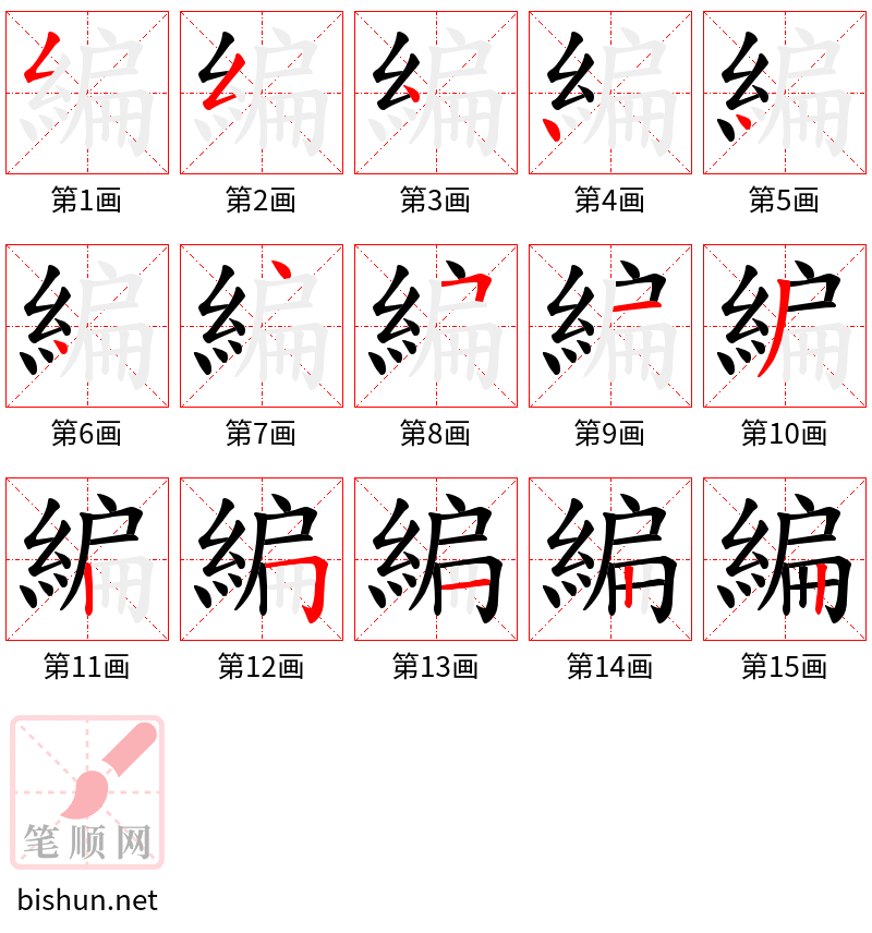 編 笔顺规范