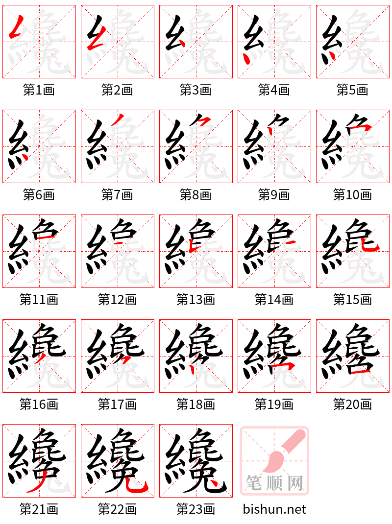 纔 笔顺规范