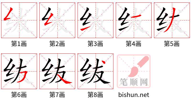 绂 笔顺规范