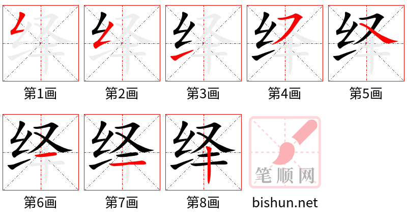 绎 笔顺规范