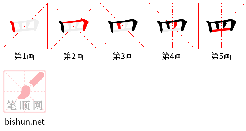 罒 笔顺规范