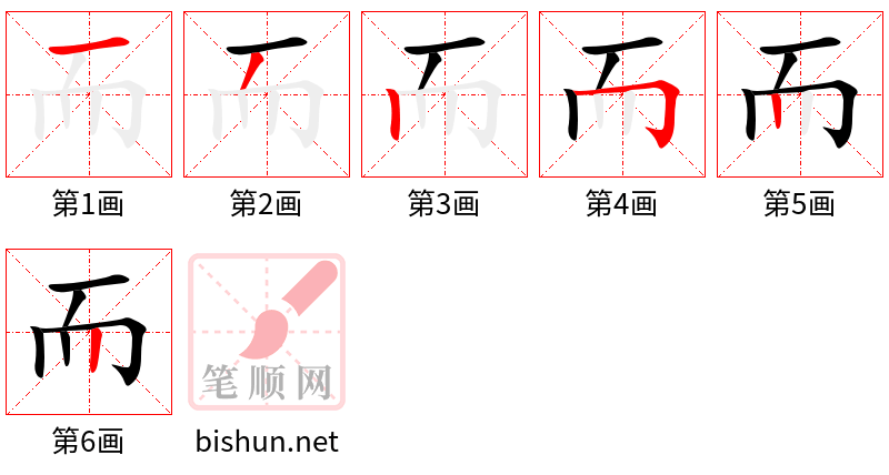 而 笔顺规范