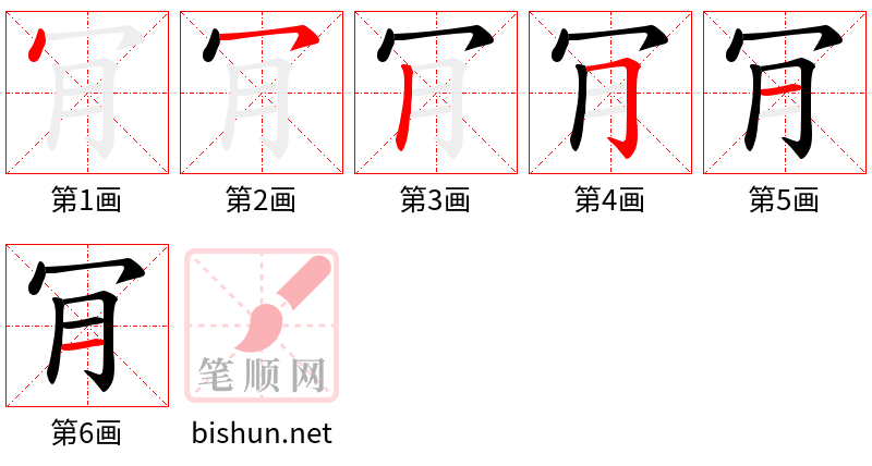 肎 笔顺规范