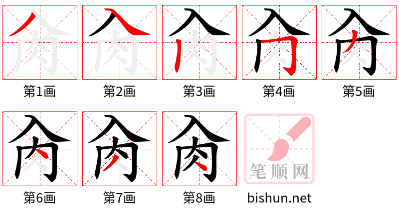 肏 笔顺规范