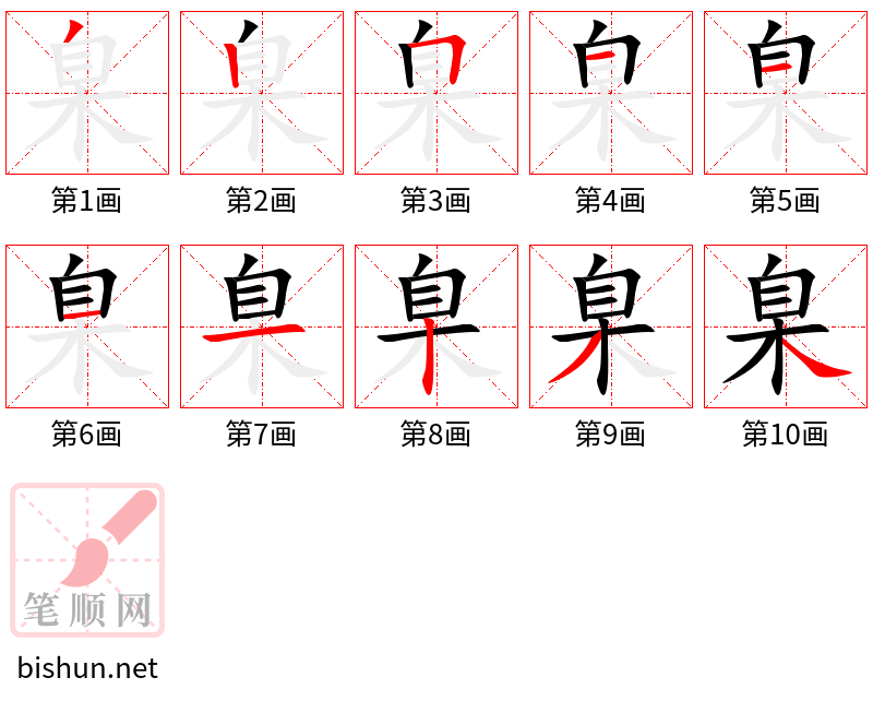 臬 笔顺规范