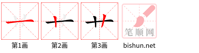 艹 笔顺规范