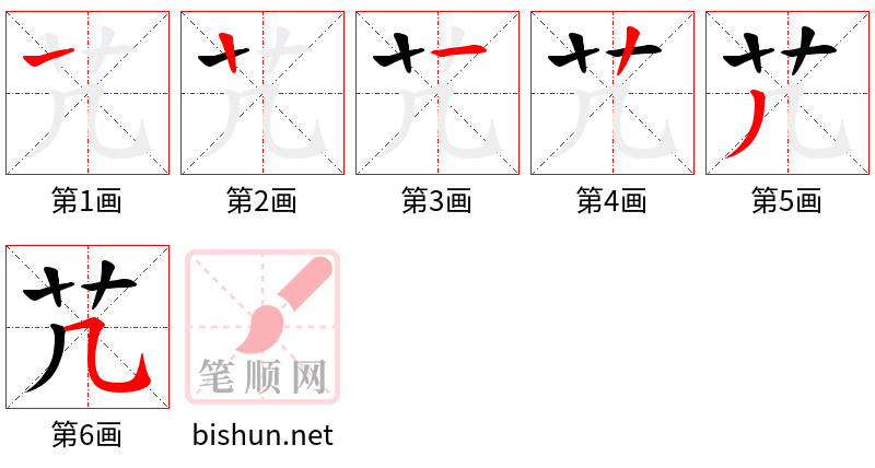 芁 笔顺规范