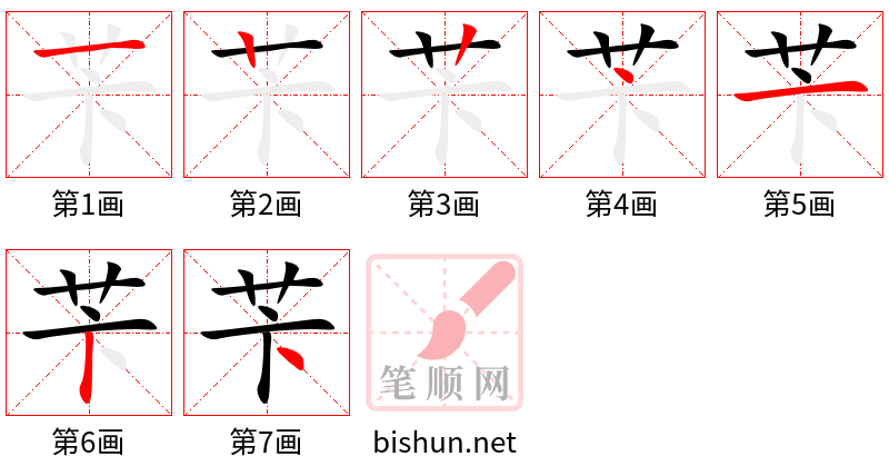 苄 笔顺规范