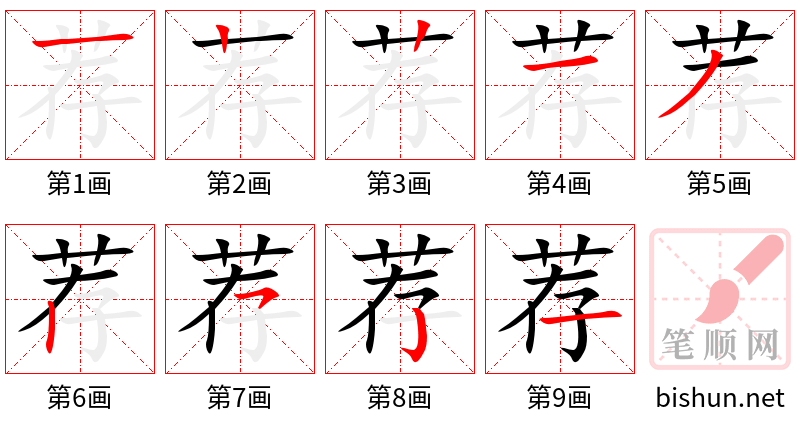 荐 笔顺规范