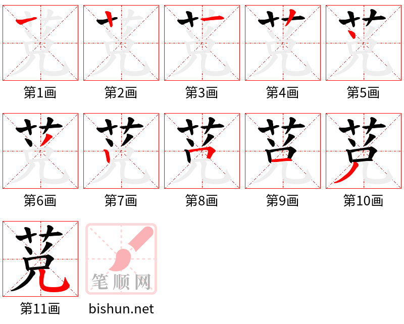 莌 笔顺规范