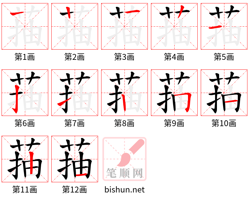 菗 笔顺规范