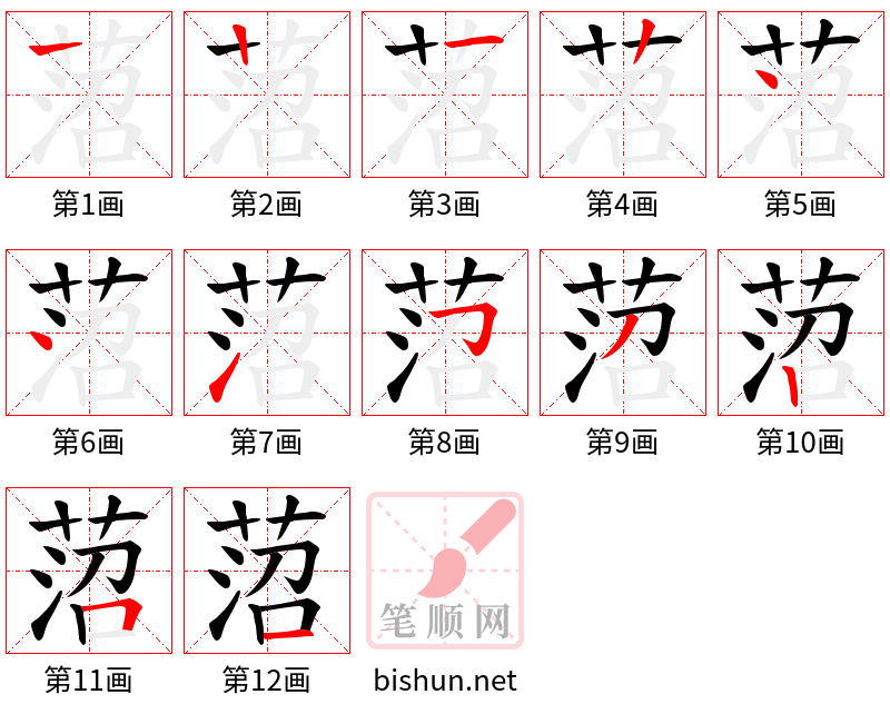 菬 笔顺规范