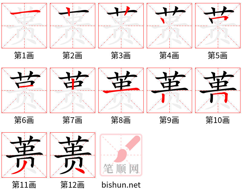 蒉 笔顺规范