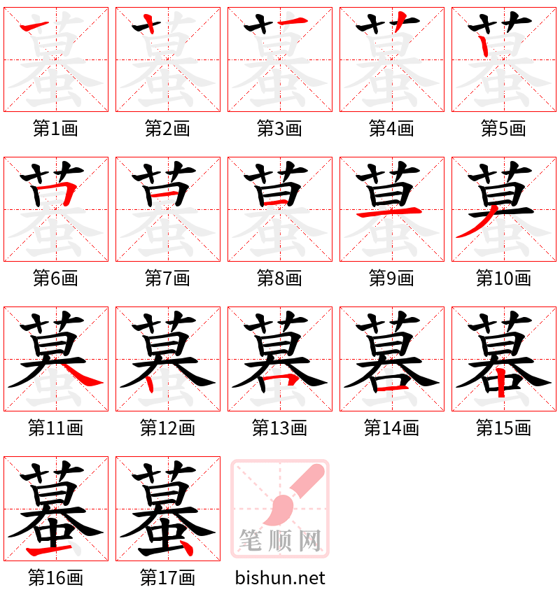 蟇 笔顺规范