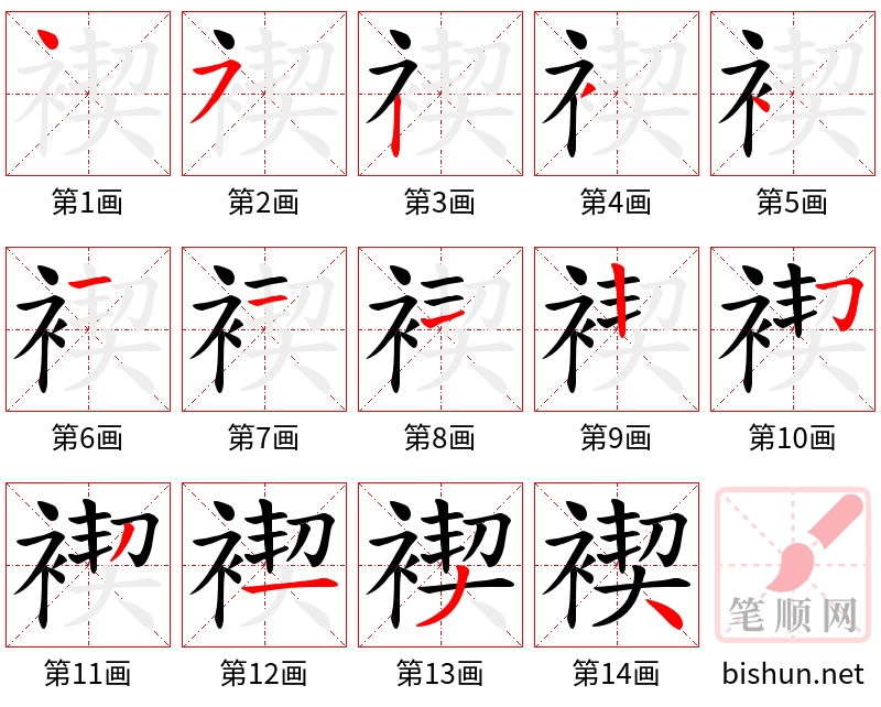 褉 笔顺规范