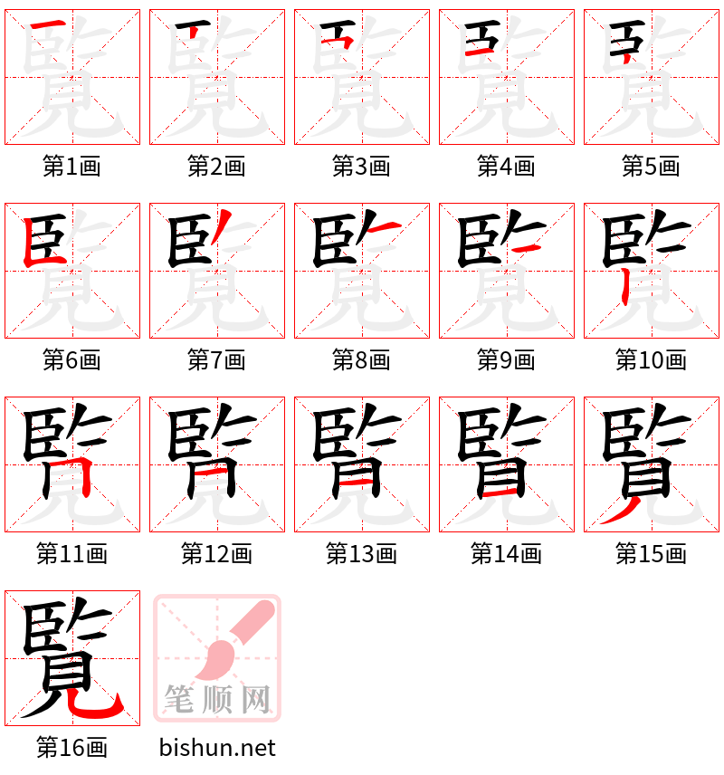 覧 笔顺规范