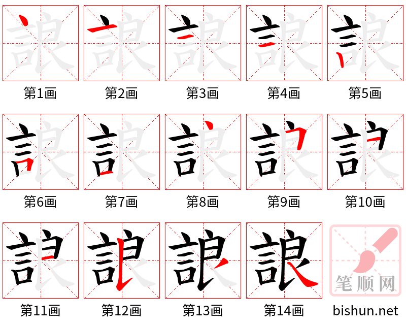 誏 笔顺规范