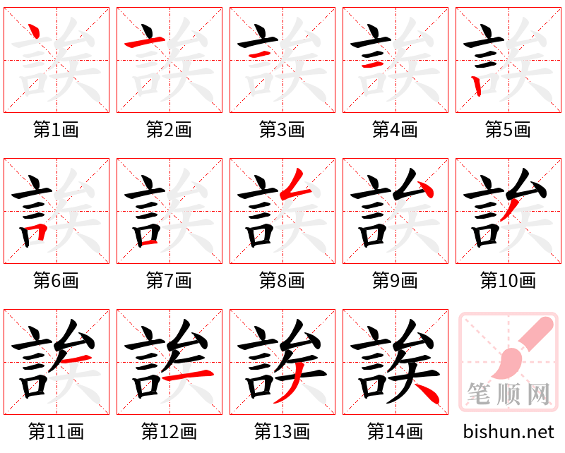 誒 笔顺规范