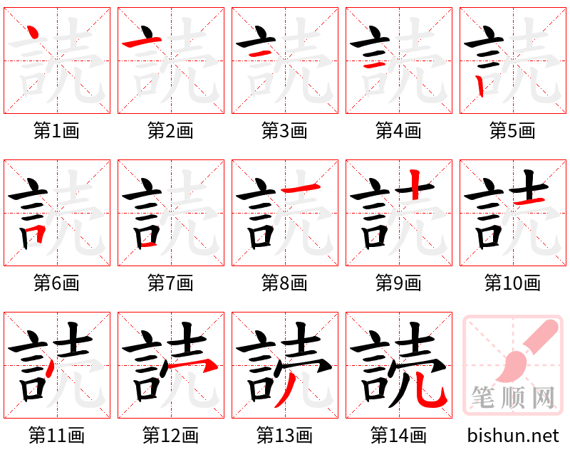 読 笔顺规范