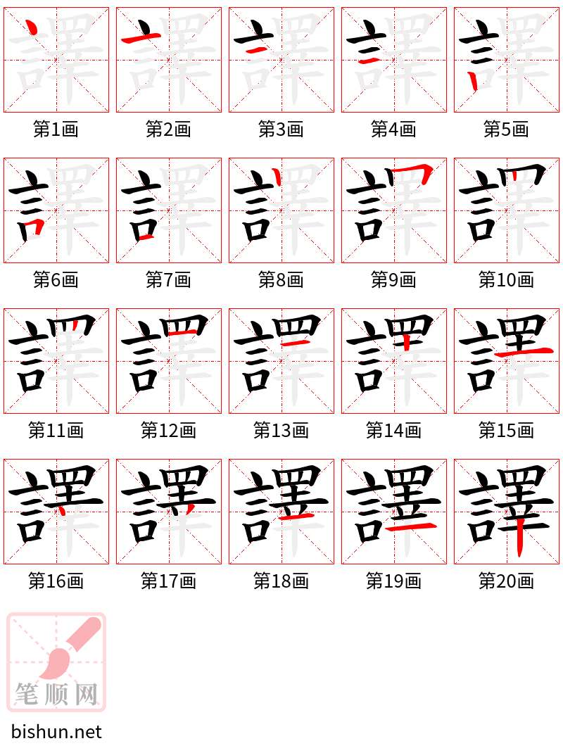 譯 笔顺规范