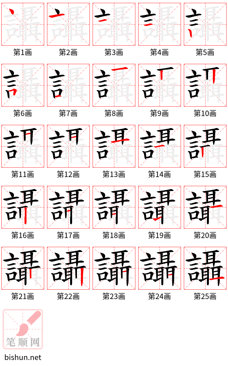 讘 笔顺规范