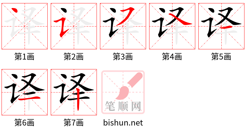 译 笔顺规范