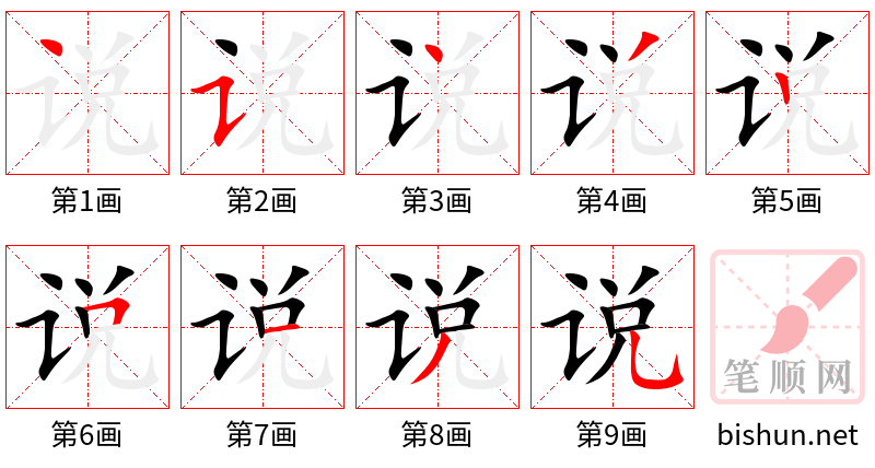 说 笔顺规范