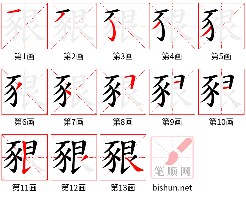 豤 笔顺规范