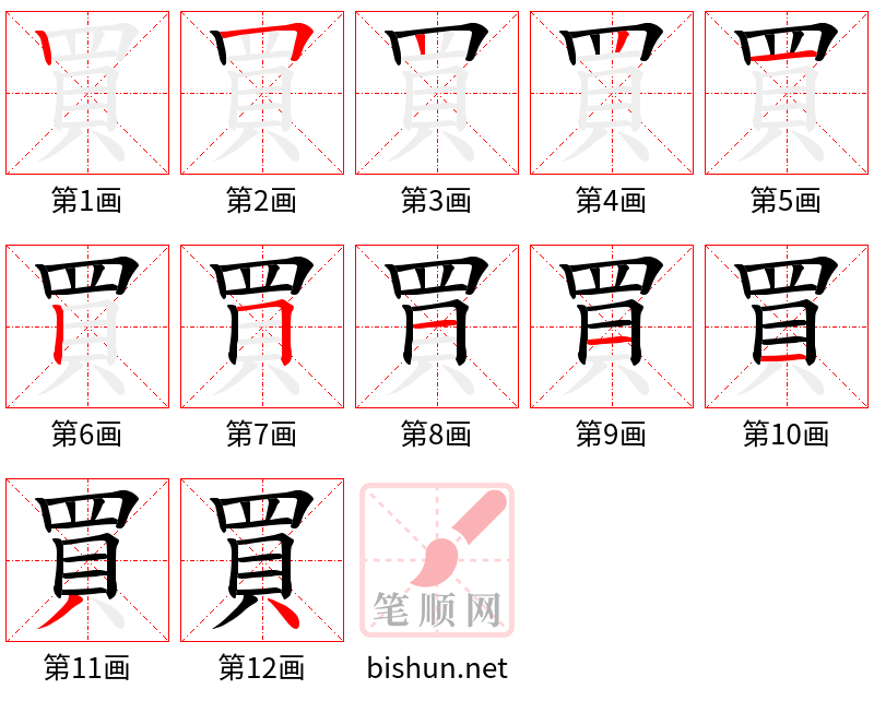 買 笔顺规范