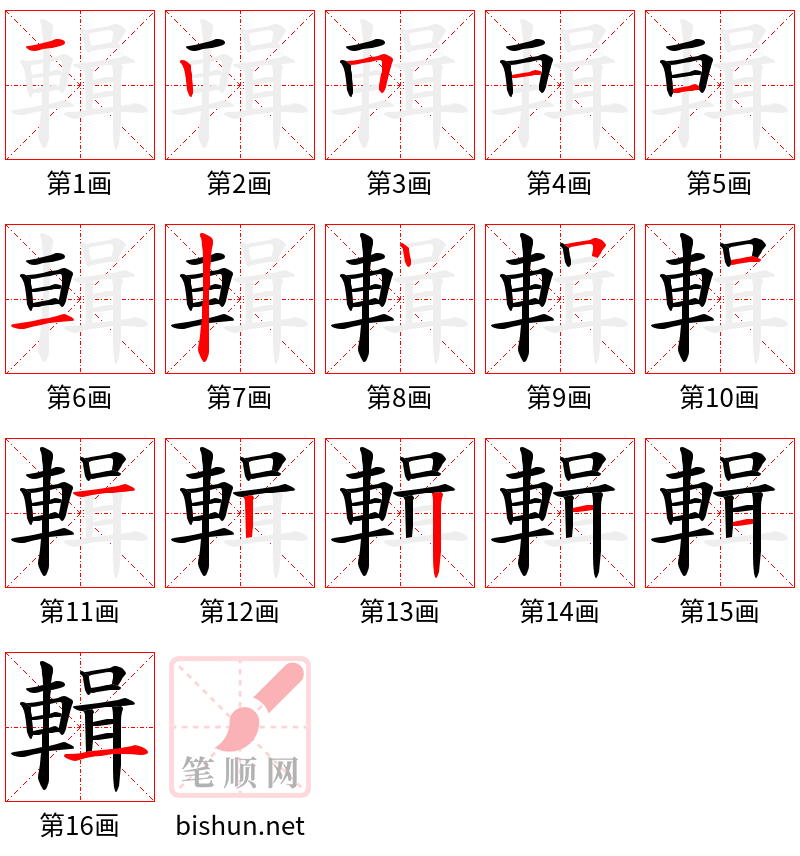 輯 笔顺规范