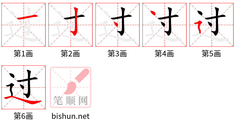 过 笔顺规范