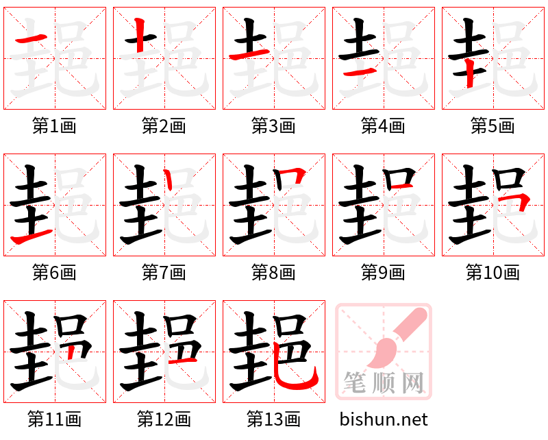 郌 笔顺规范