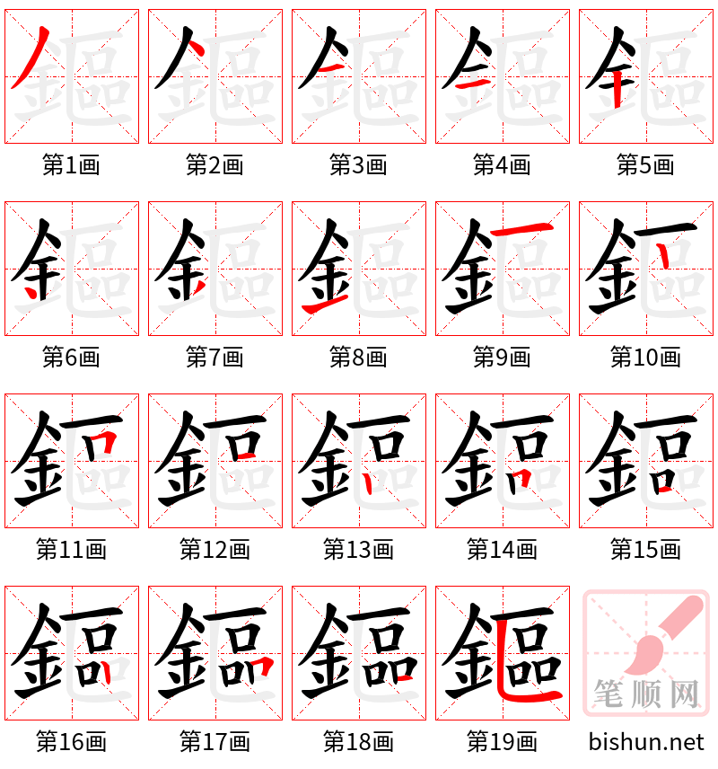 鏂 笔顺规范