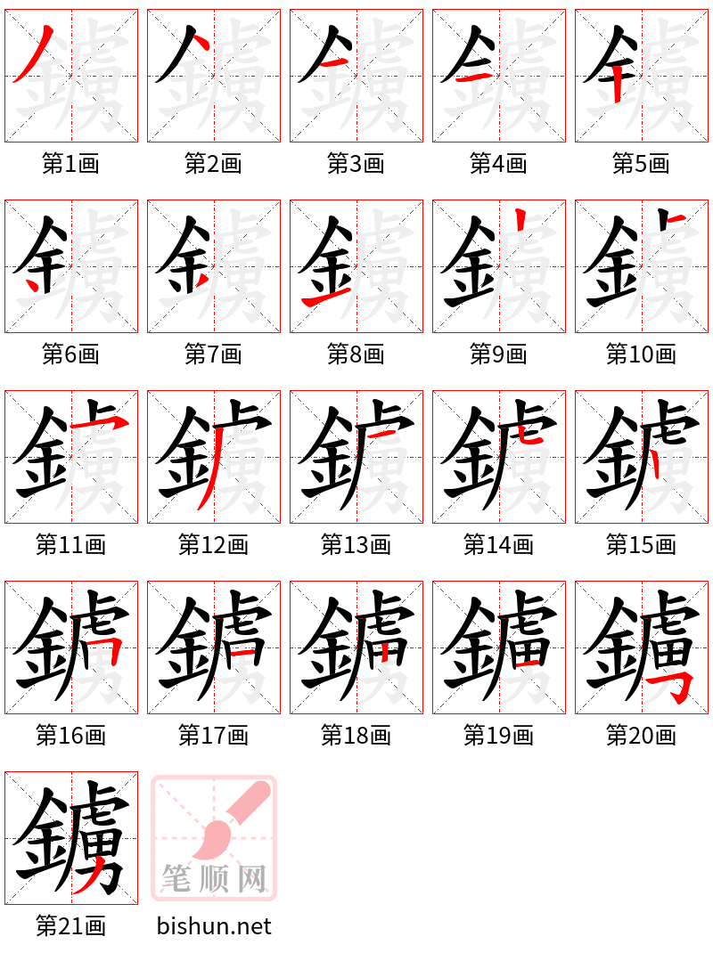 鐪 笔顺规范