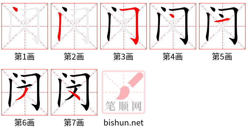 闵 笔顺规范